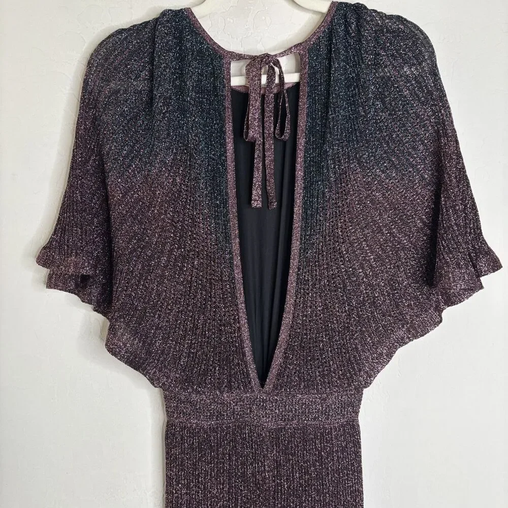 M Missoni Metallic Crochet Knit Wide Jumpsuit - Picture 4 of 9
